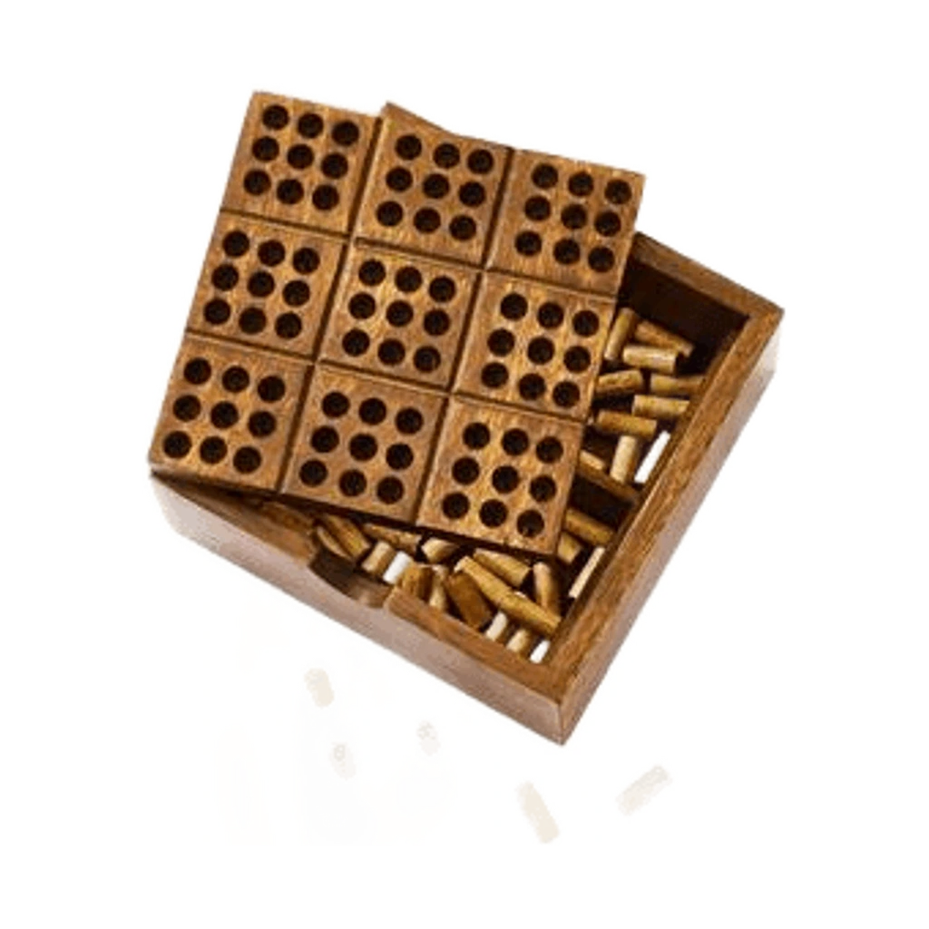 Hand-Carved Wooden Sudoku