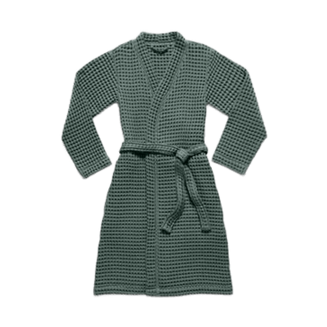 Dreamweave Waffle Robe — Green