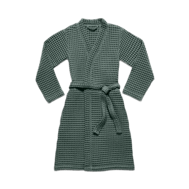 Dreamweave Waffle Robe — Green