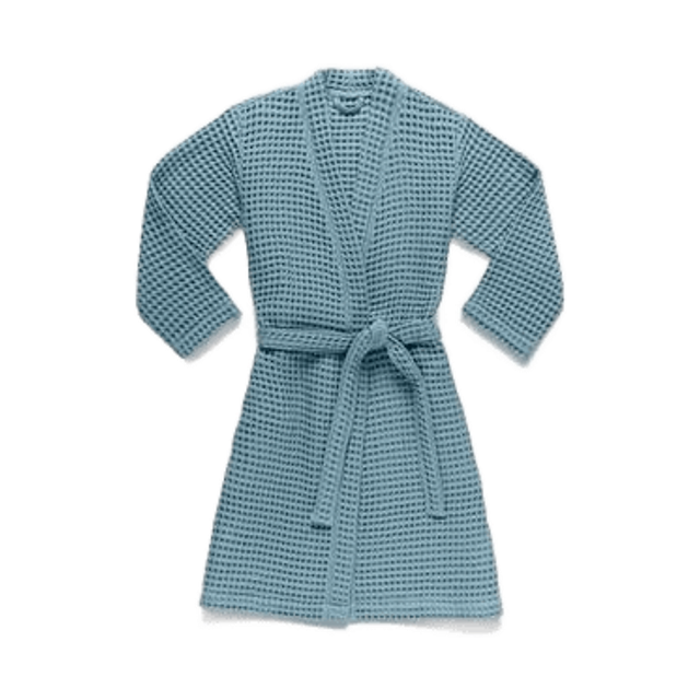 Dreamweave Waffle Robe — Storm