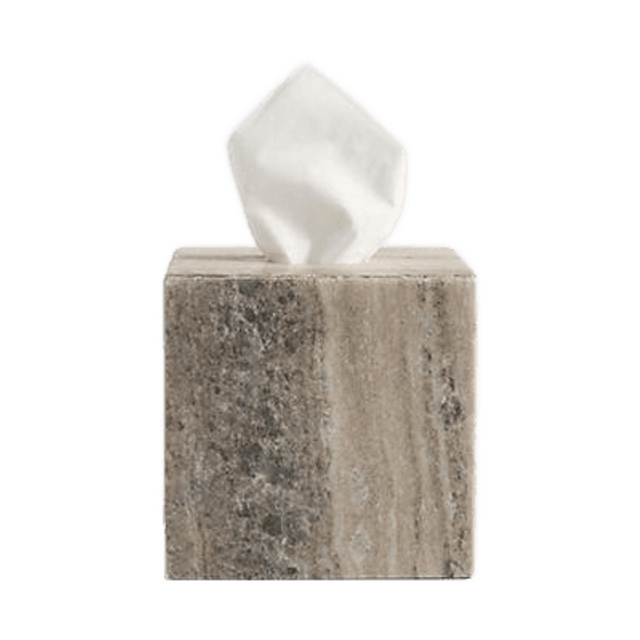 Tuscan Beige Marble Tissue Holder