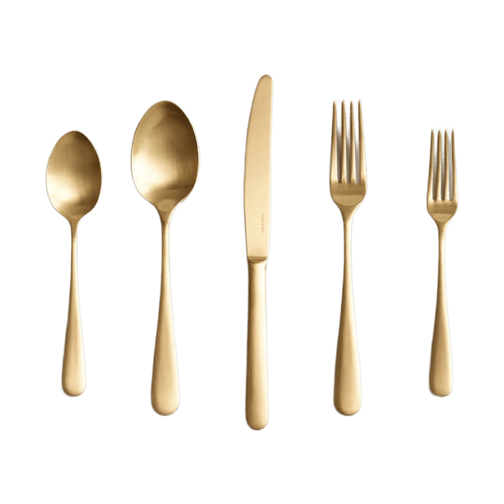 Classic Flatware — Matte Gold